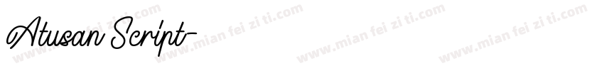 Atusan Script字体转换